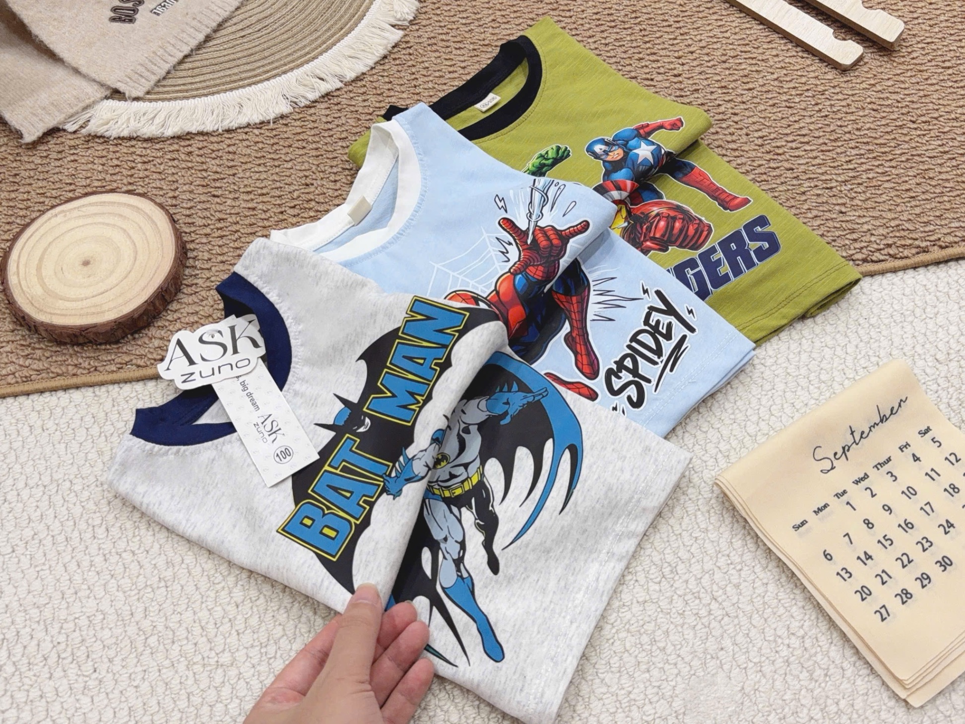 SÉT 3 ÁO SIÊU NHÂN BATMAN CHO BT