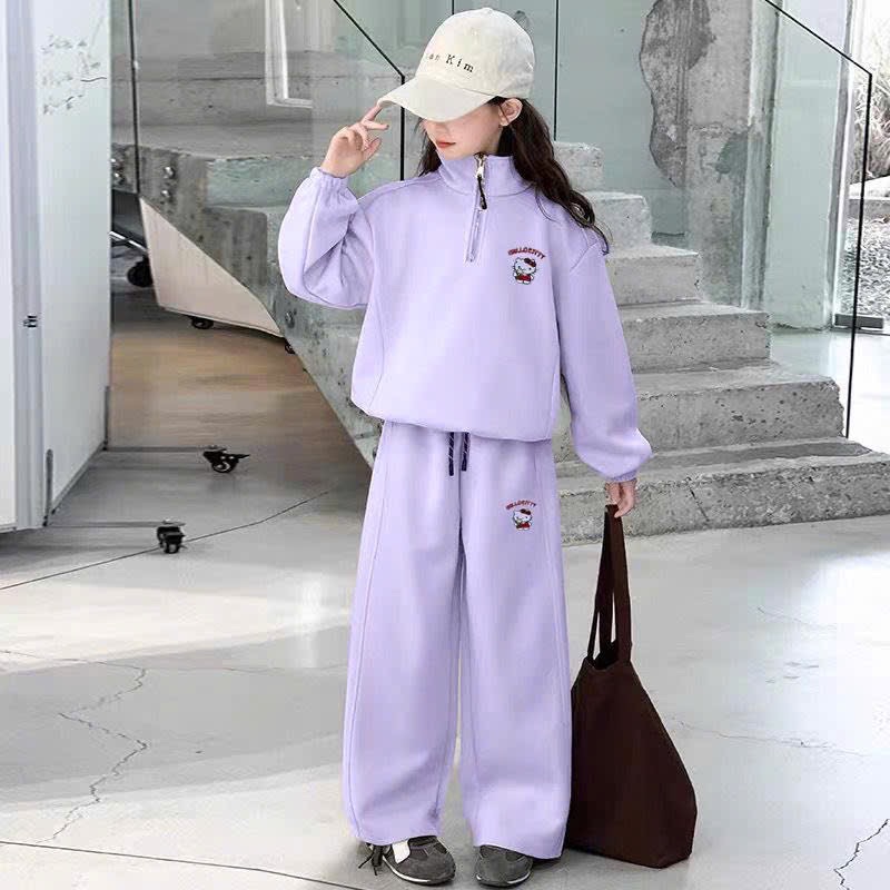 XẢ KHO BỘ NỈ SZ ĐẠI TÍM HELLO KITTY CHO BG