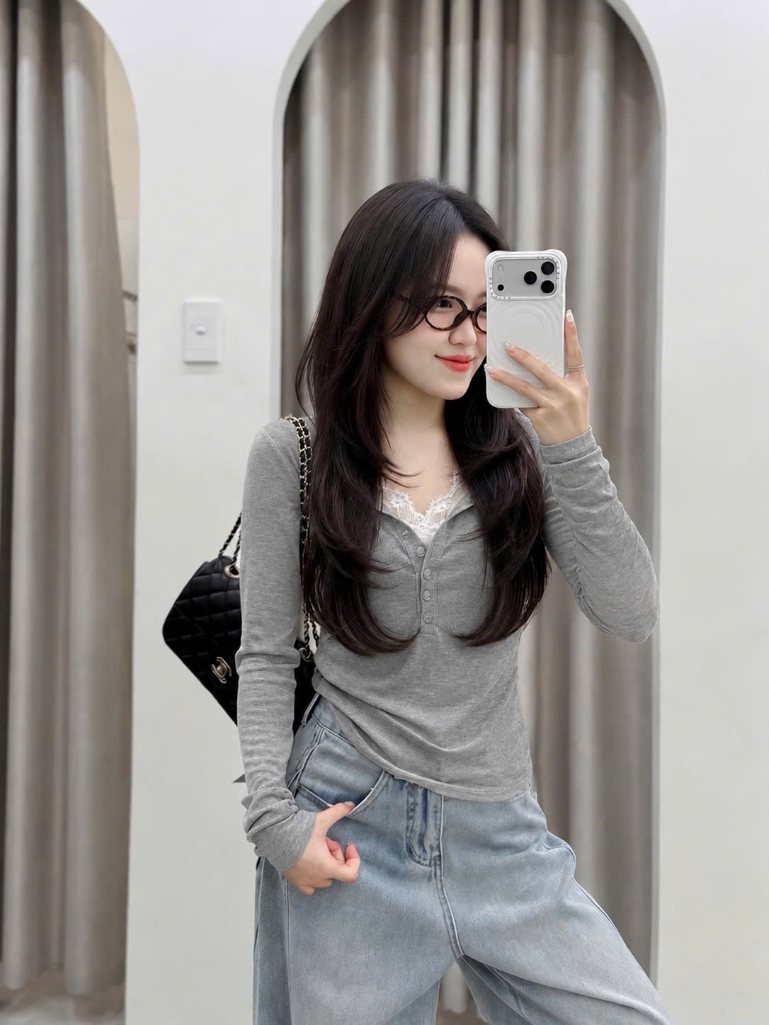 GOM - ÁO DÀI TAY BASIC 4 MÀU CHO NỮ