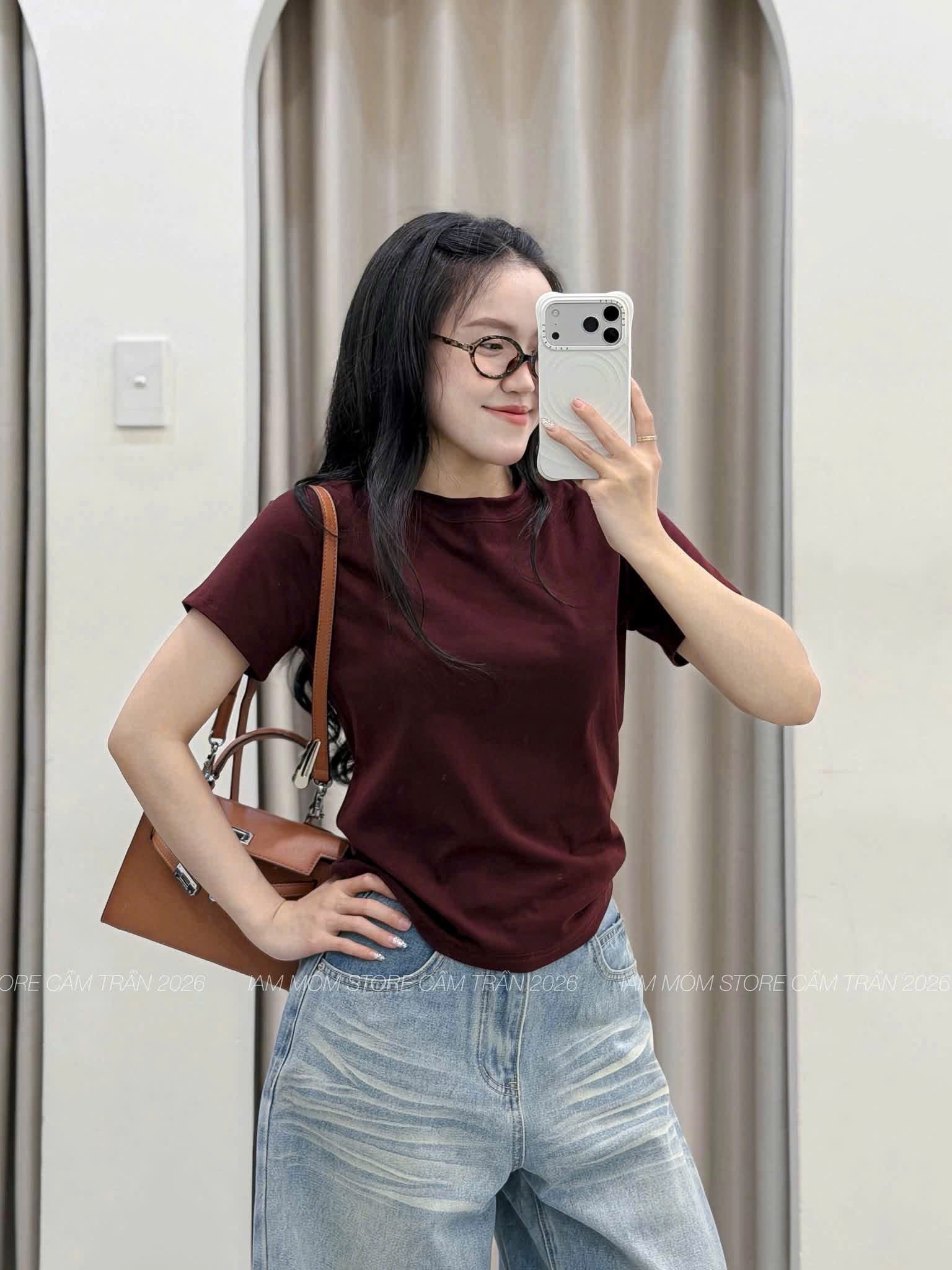 GOM - SÉT 3 ÁO THUN ZIP CỘC TAY 3 MÀU CHO NỮ
