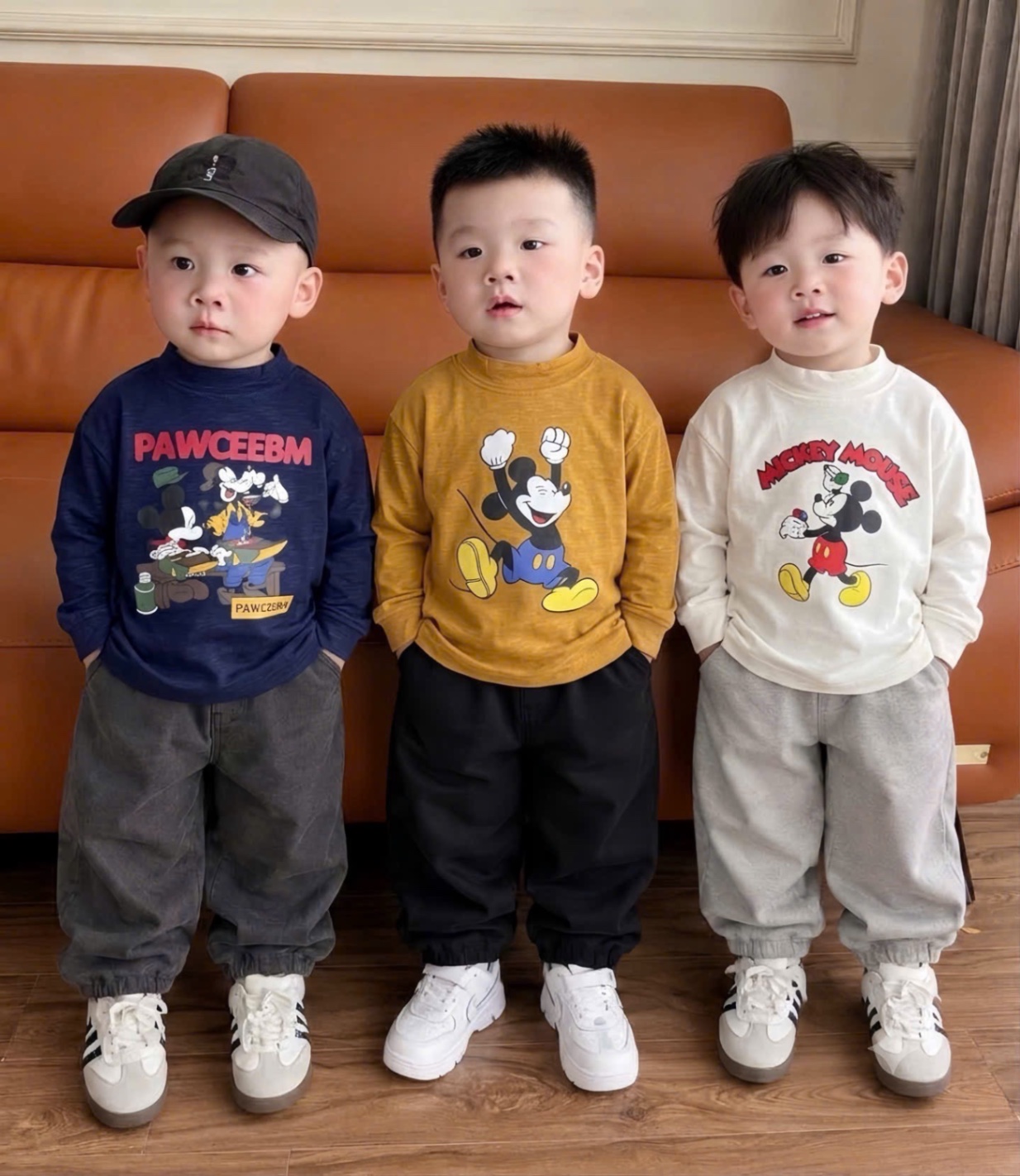 GOM - SÉT 3 ÁO DÀI TAY MICKY CHO BT