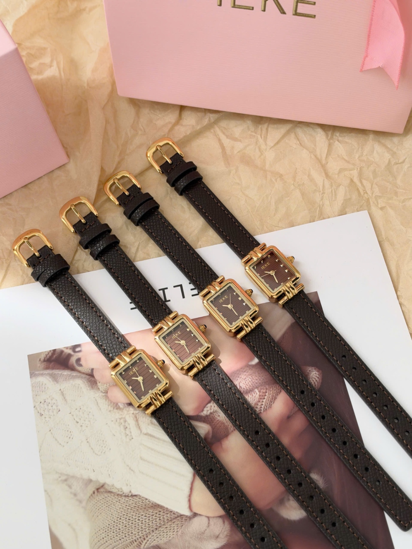 ĐỒNG HỒ IEKE MẶT VUÔNG CHO NỮ M0103