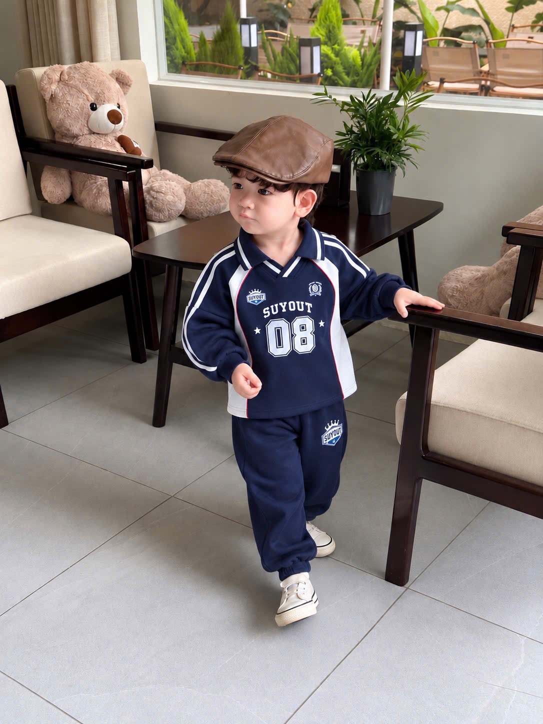 SÉT NỈ THỂ THAO MÀU THAN SỐ 08 CHO BT