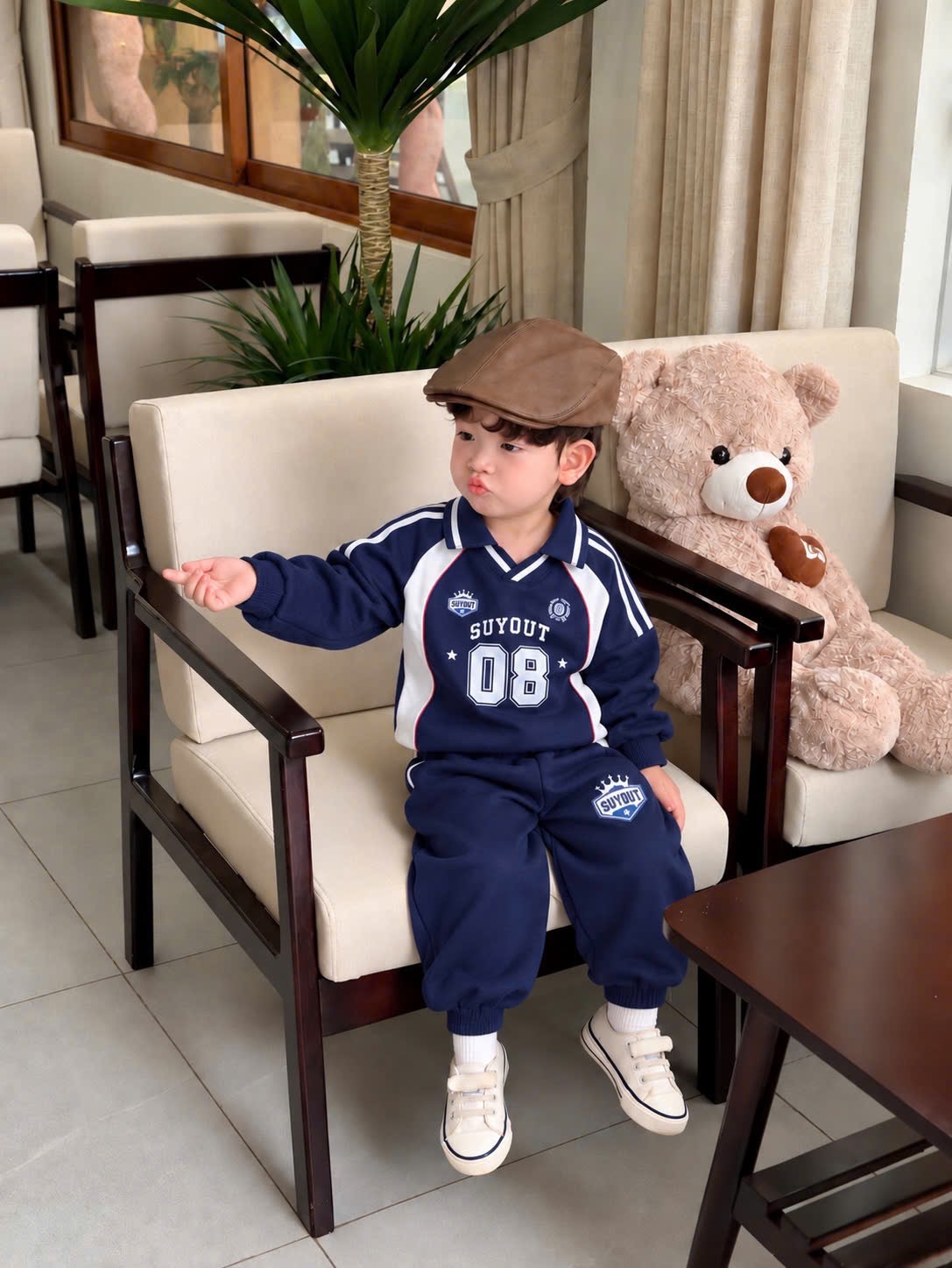 SÉT NỈ THỂ THAO MÀU THAN SỐ 08 CHO BT