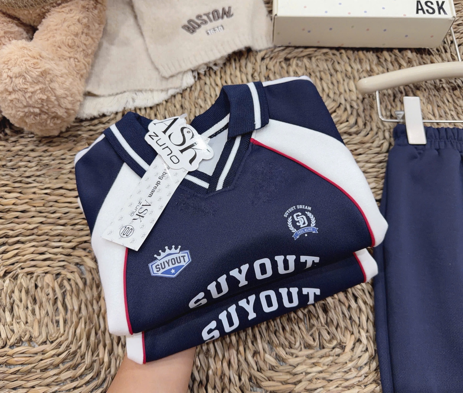 SÉT NỈ THỂ THAO MÀU THAN SỐ 08 CHO BT