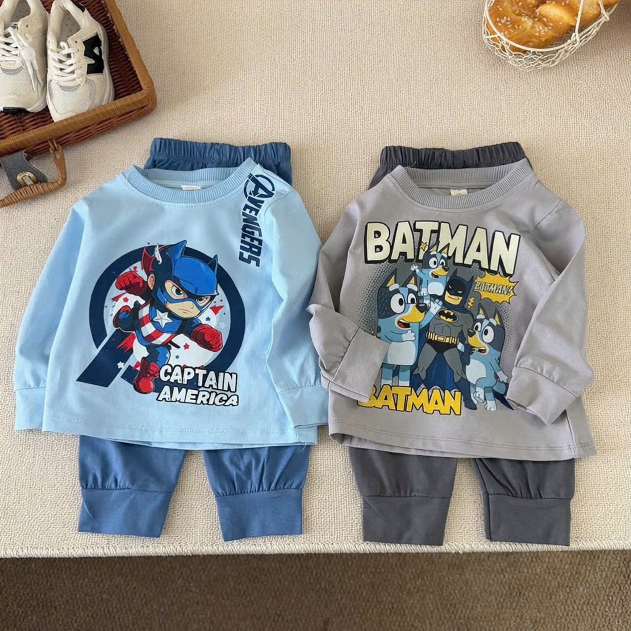 GOM - SÉT 2 BỘ BATMAN SIÊU ANH HÙNG XANH GHI CHO BT