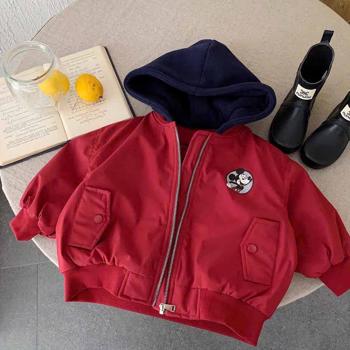 GOM - ÁO KHOÁC BOMBER MICKY 2 MÀU CHO BT