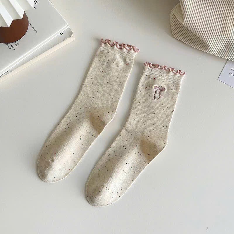 SÉT 10 ĐÔI TẤT HÌNH NƠ M0808