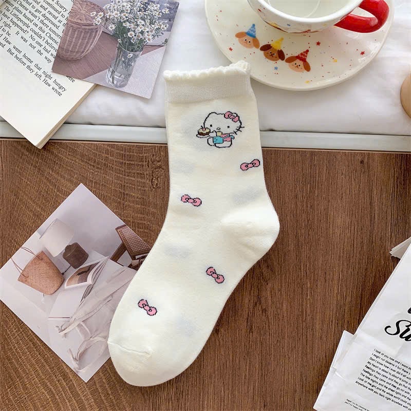 SÉT 10 DỒI TẤT CAO CỔ HÌNH MÈO M1708