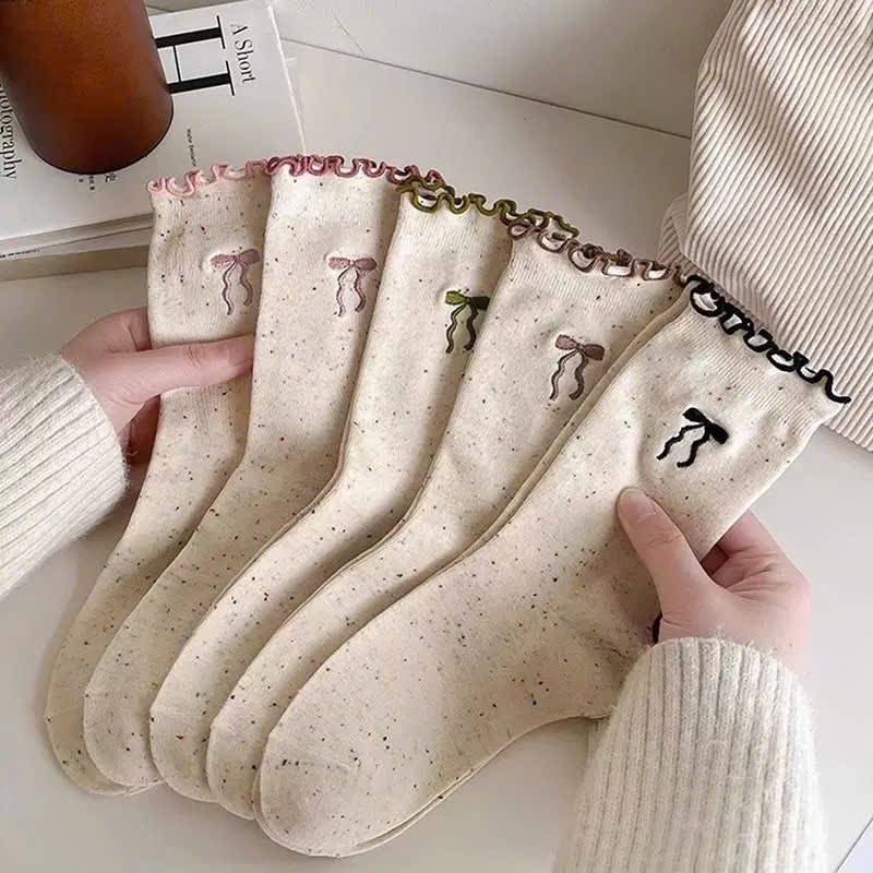 SÉT 10 ĐÔI TẤT HÌNH NƠ M0808