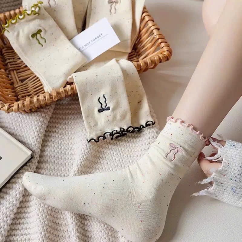 SÉT 10 ĐÔI TẤT HÌNH NƠ M0808