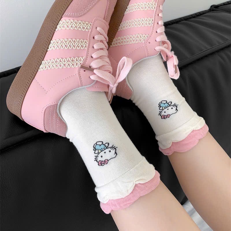 SÉT 10 DỒI TẤT CAO CỔ HÌNH MÈO M1708