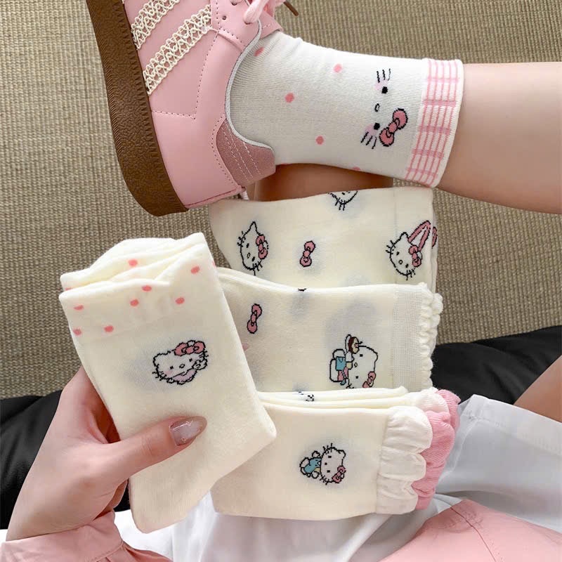 SÉT 10 DỒI TẤT CAO CỔ HÌNH MÈO M1708