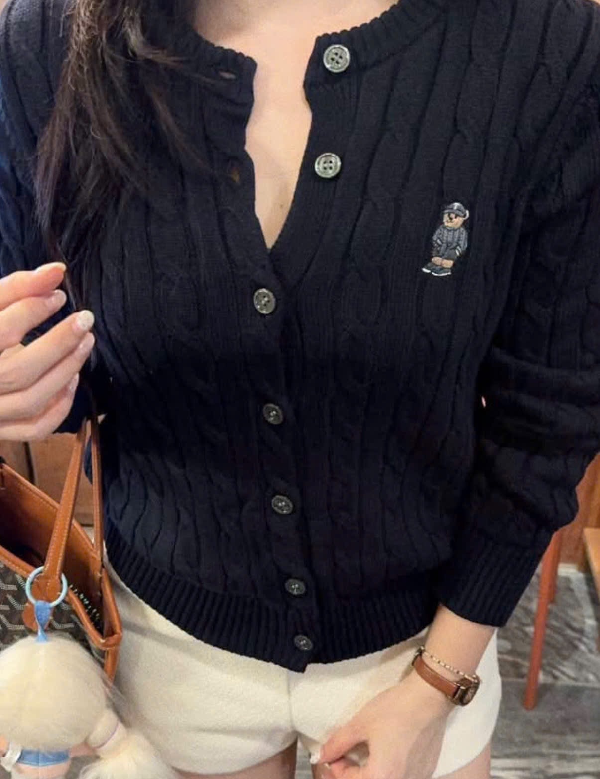 CDG THAN DÀI TAY THÊU GẤU WHOU CHO NỮ