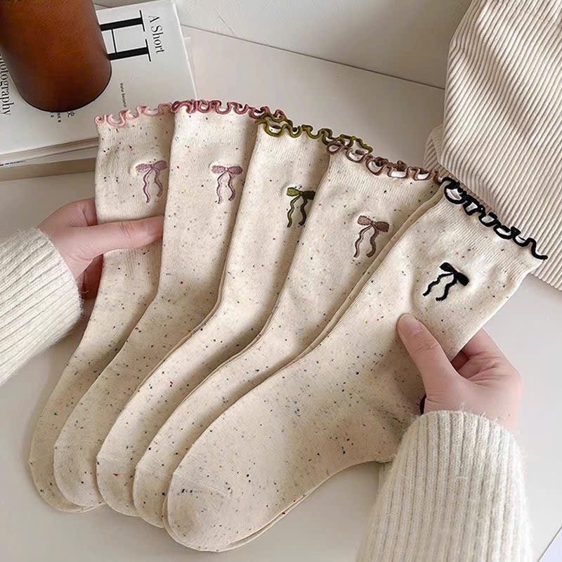 SÉT 10 ĐÔI TẤT HÌNH NƠ M0808