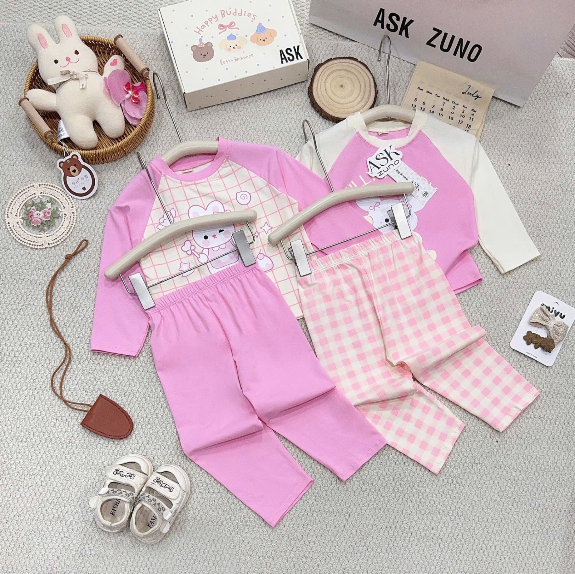 SÉT 2 BỘ PUPPY THU ĐÔNG DÀI TAY CHO BG