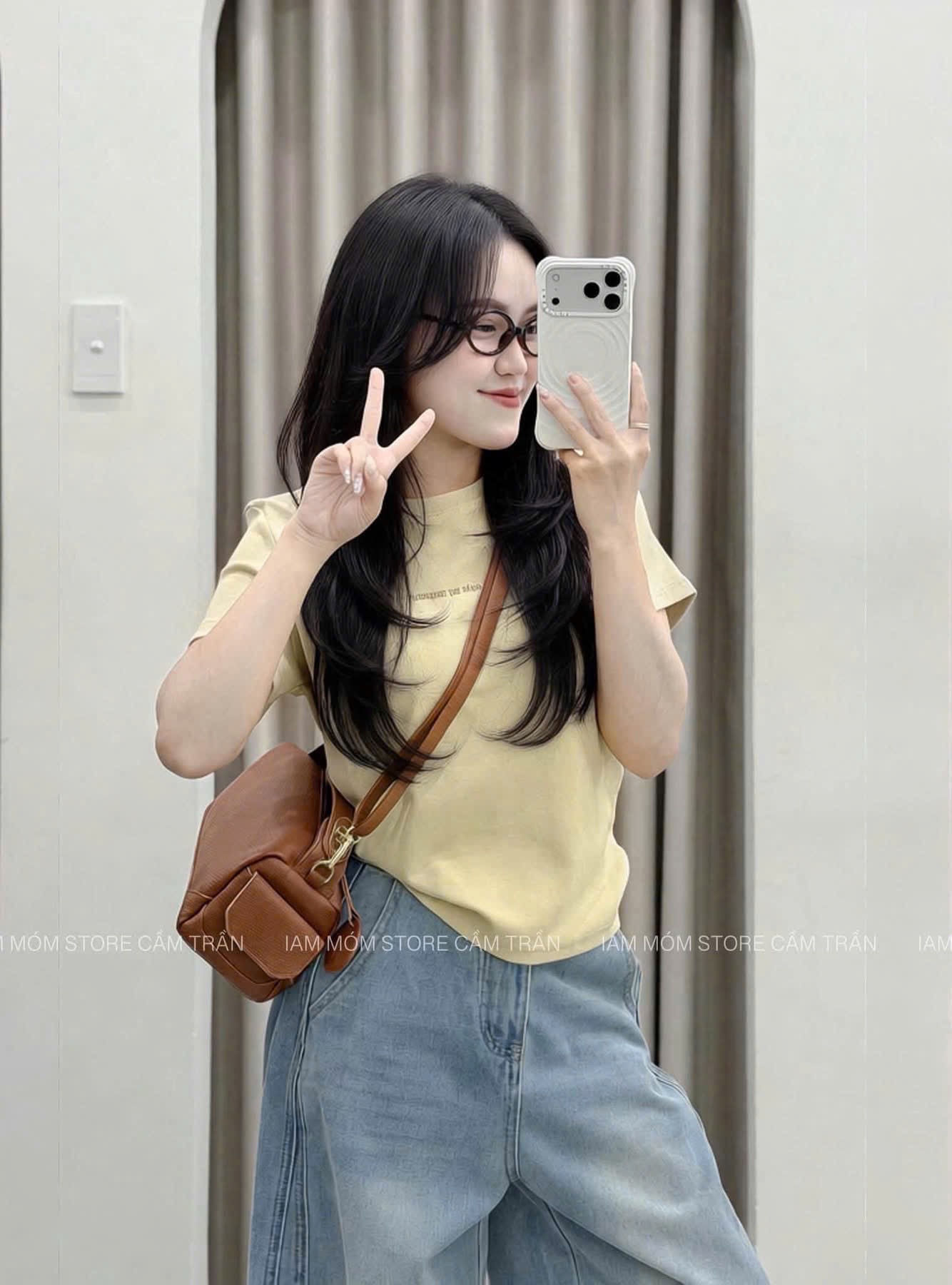 SÉT 3 ÁO CỘC TAY ĐEN TRĂNG RÊU CHO NỮ