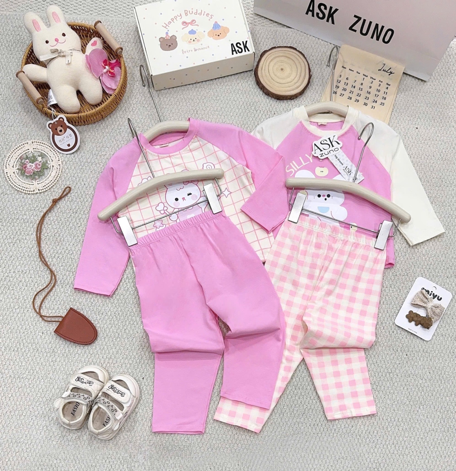 SÉT 2 BỘ PUPPY THU ĐÔNG DÀI TAY CHO BG
