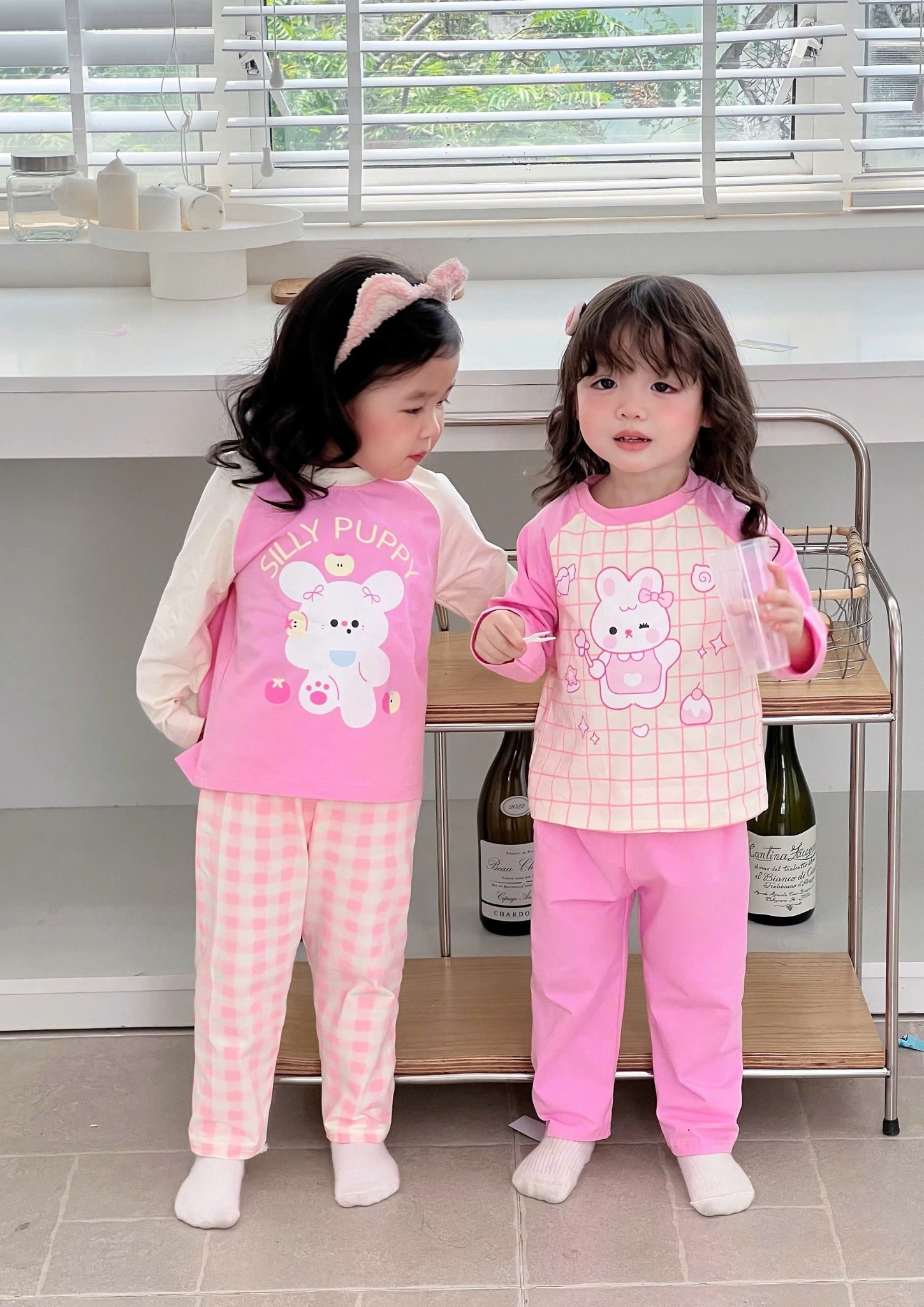 SÉT 2 BỘ PUPPY THU ĐÔNG DÀI TAY CHO BG