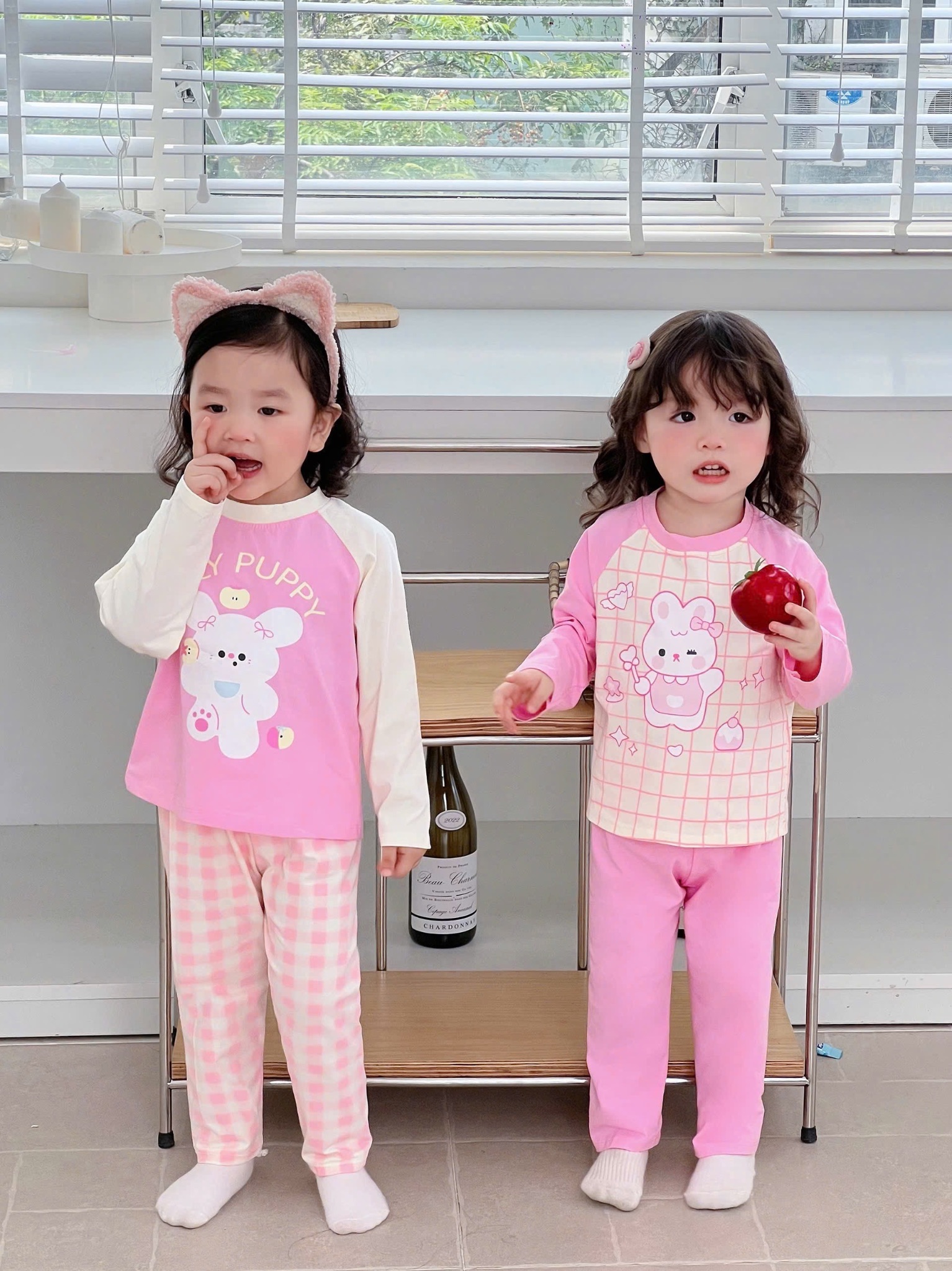 SÉT 2 BỘ PUPPY THU ĐÔNG DÀI TAY CHO BG