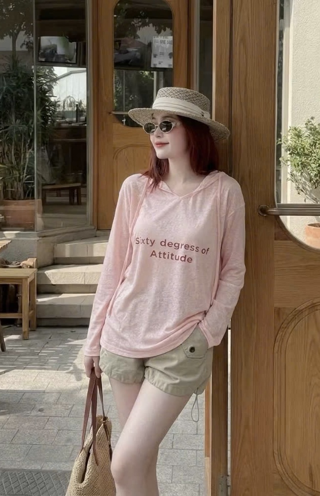 ÁO HODIE MŨ GIẤY SIXTY HỒNG