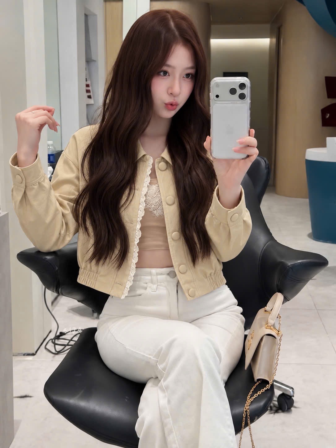 ÁO KHOÁC KAKI BE PHỐI REN