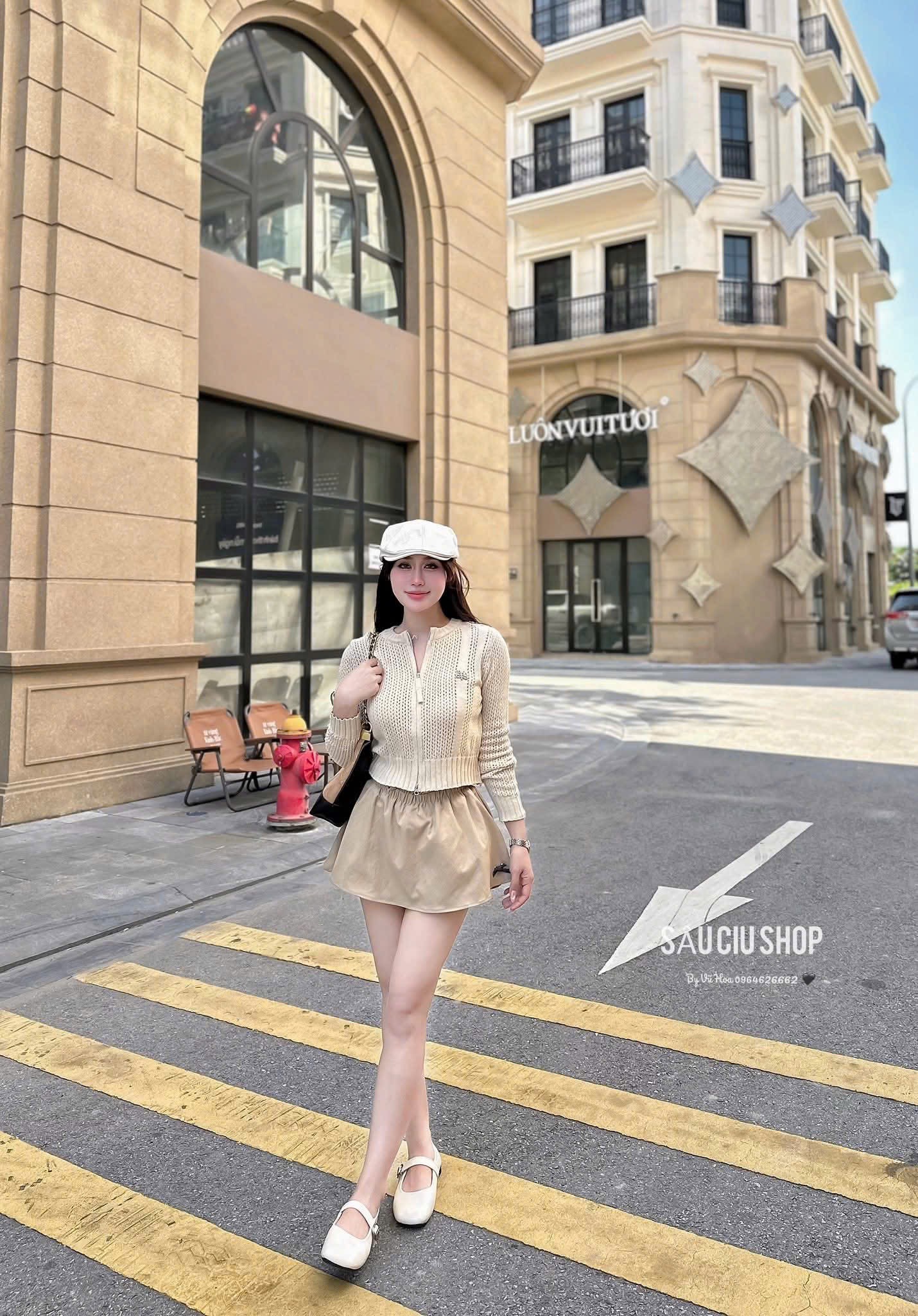 ÁO KHOÁC LEN LƯỚI KHOÁ DIO QC