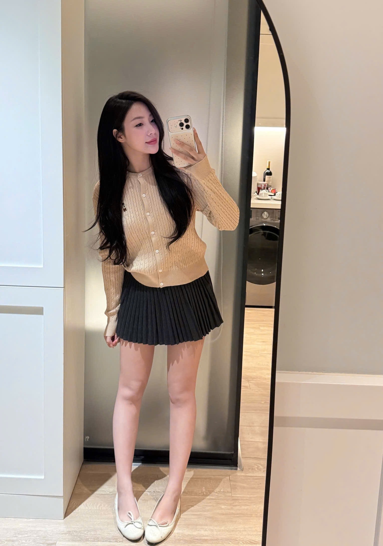 ÁO LEN CDG GẤU THÊU MÀU BE