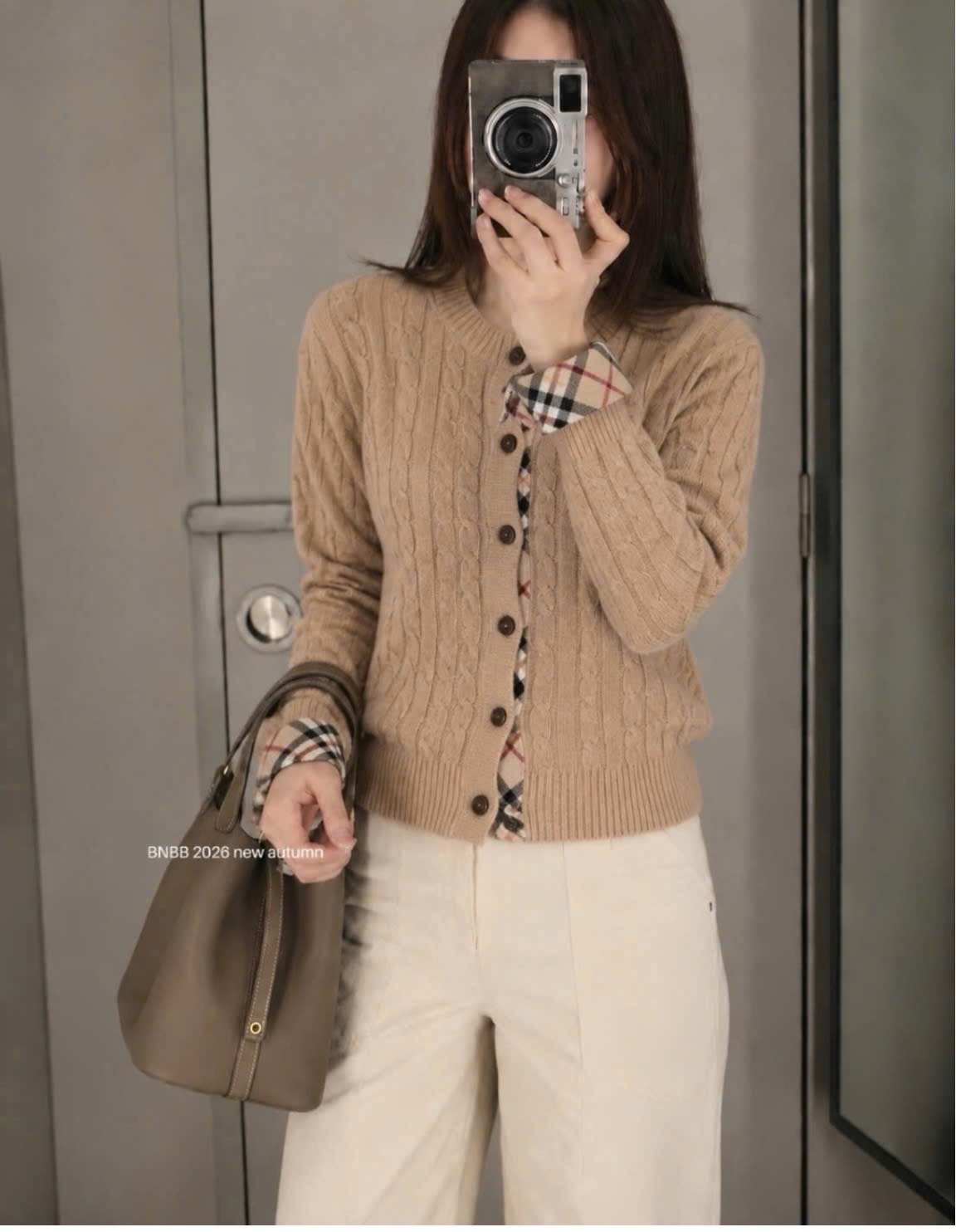 ÁO LEN CDG THỪNG MÀU BE PHỐI KẺ BBR QC
