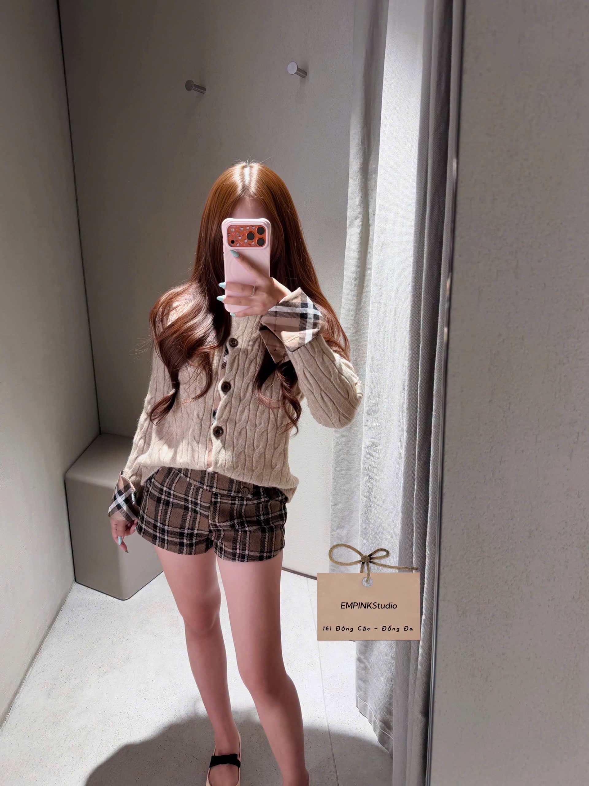 ÁO LEN CDG THỪNG MÀU BE PHỐI KẺ BBR QC