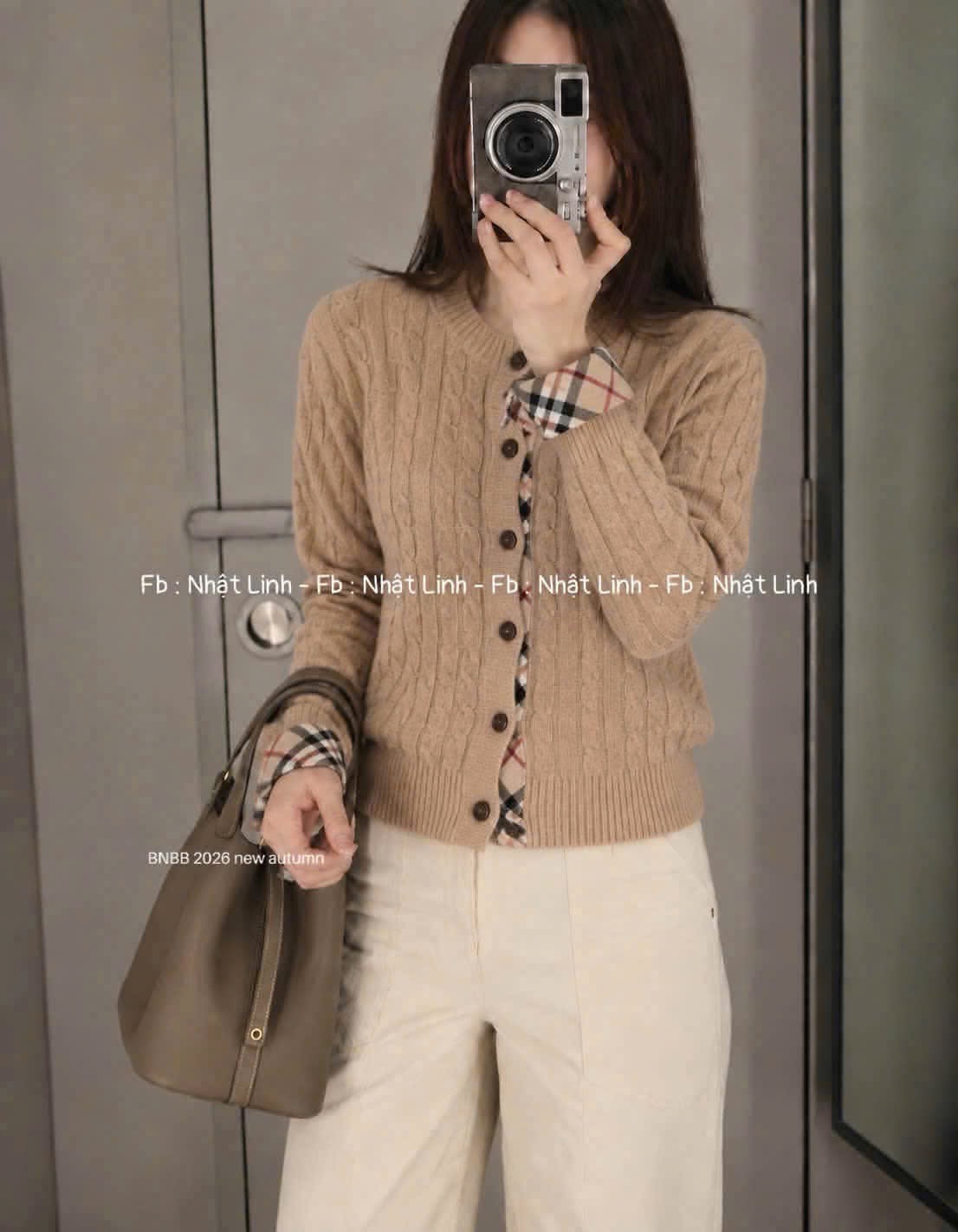 ÁO LEN CDG THỪNG MÀU BE PHỐI KẺ BBR QC
