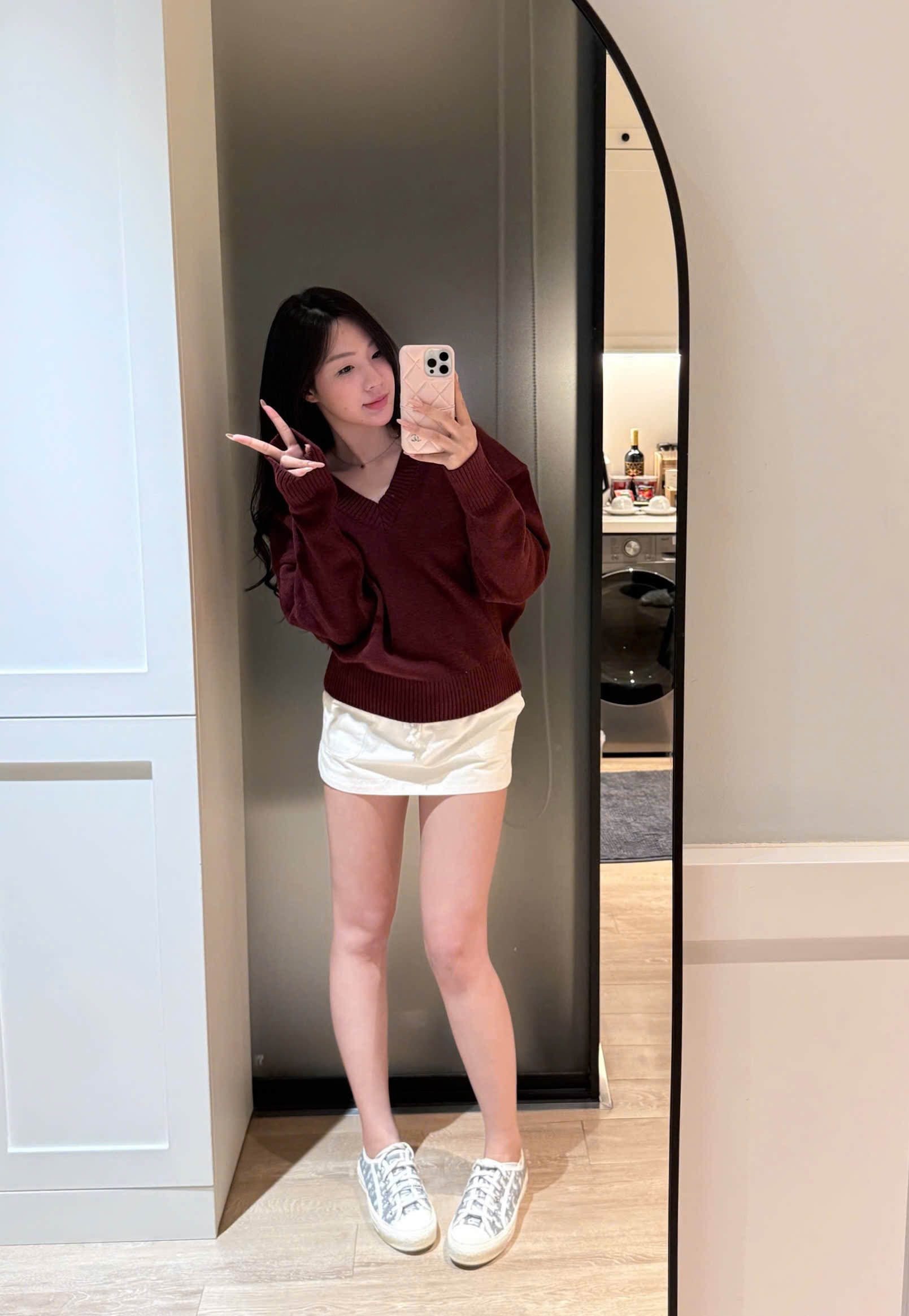 ÁO LEN CỔ TIM CÁNH DƠI 2 MÀU