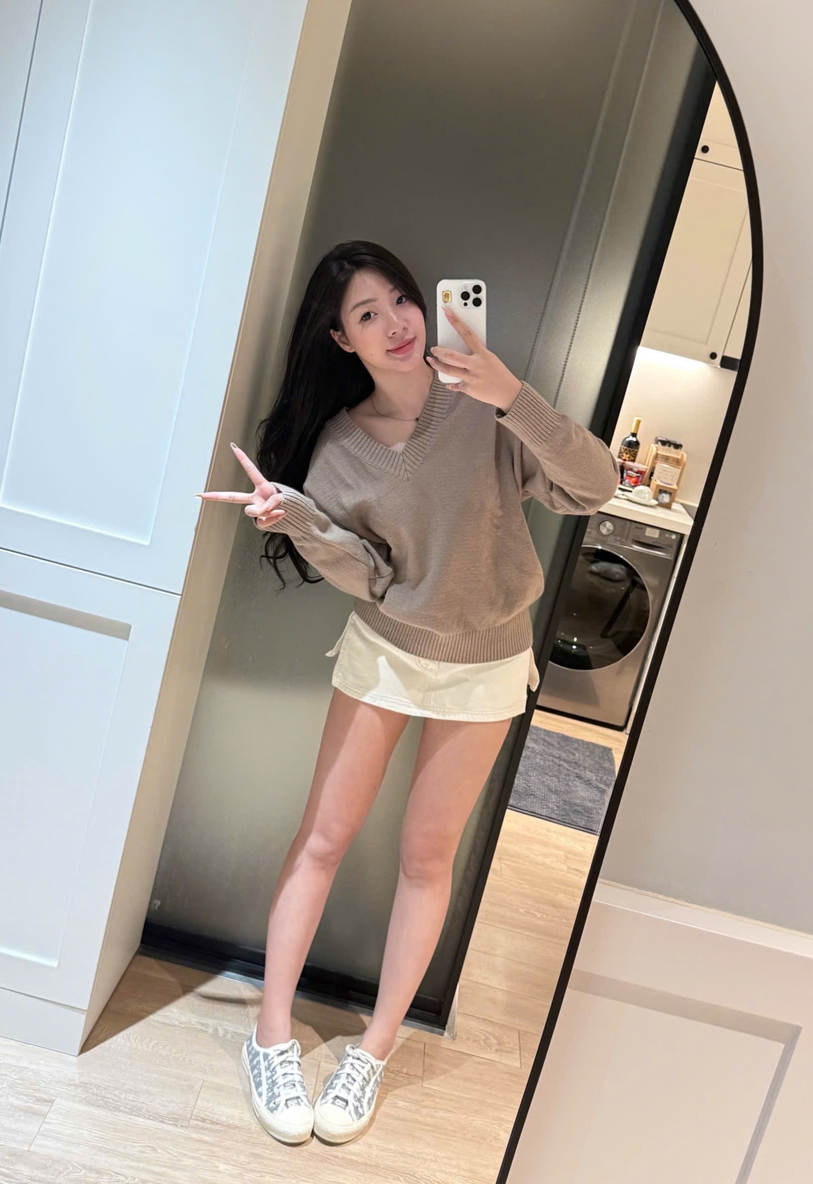 ÁO LEN CỔ TIM CÁNH DƠI 2 MÀU