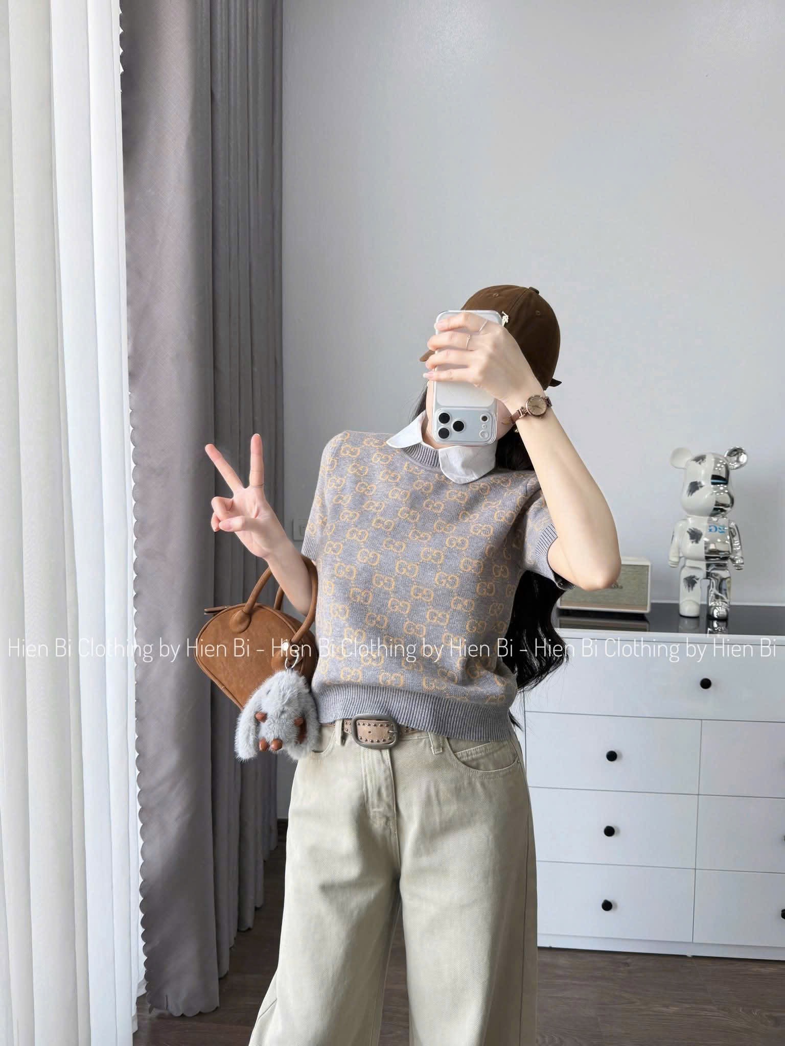 ÁO LEN CỘC GC XÁM VÀNG QC