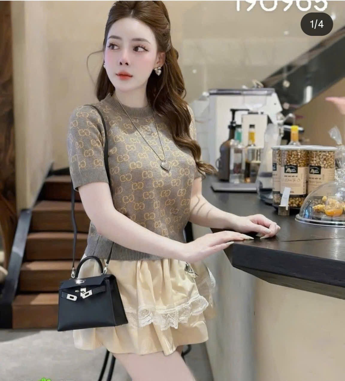 ÁO LEN CỘC GC XÁM VÀNG QC