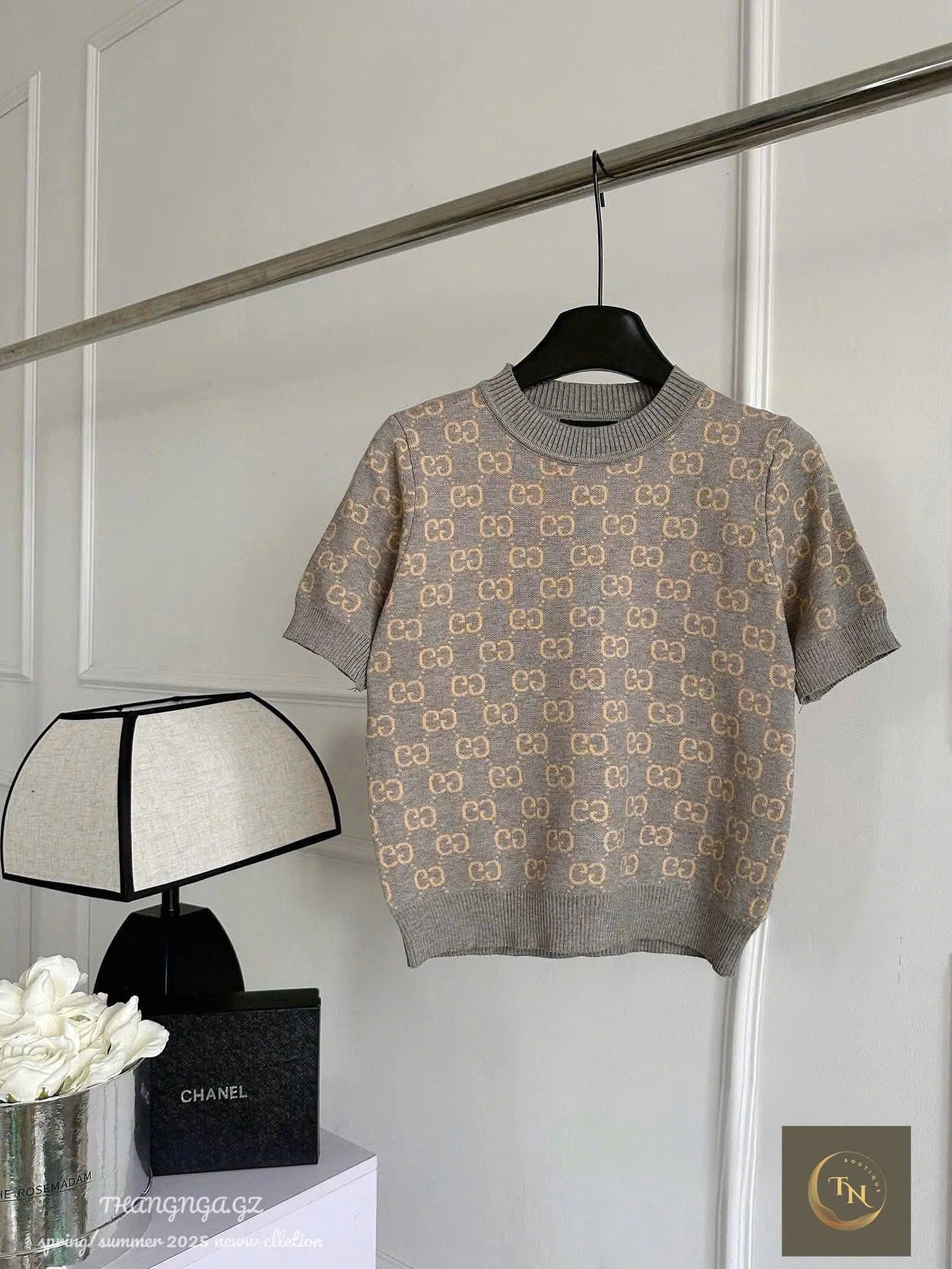 ÁO LEN CỘC GC XÁM VÀNG QC