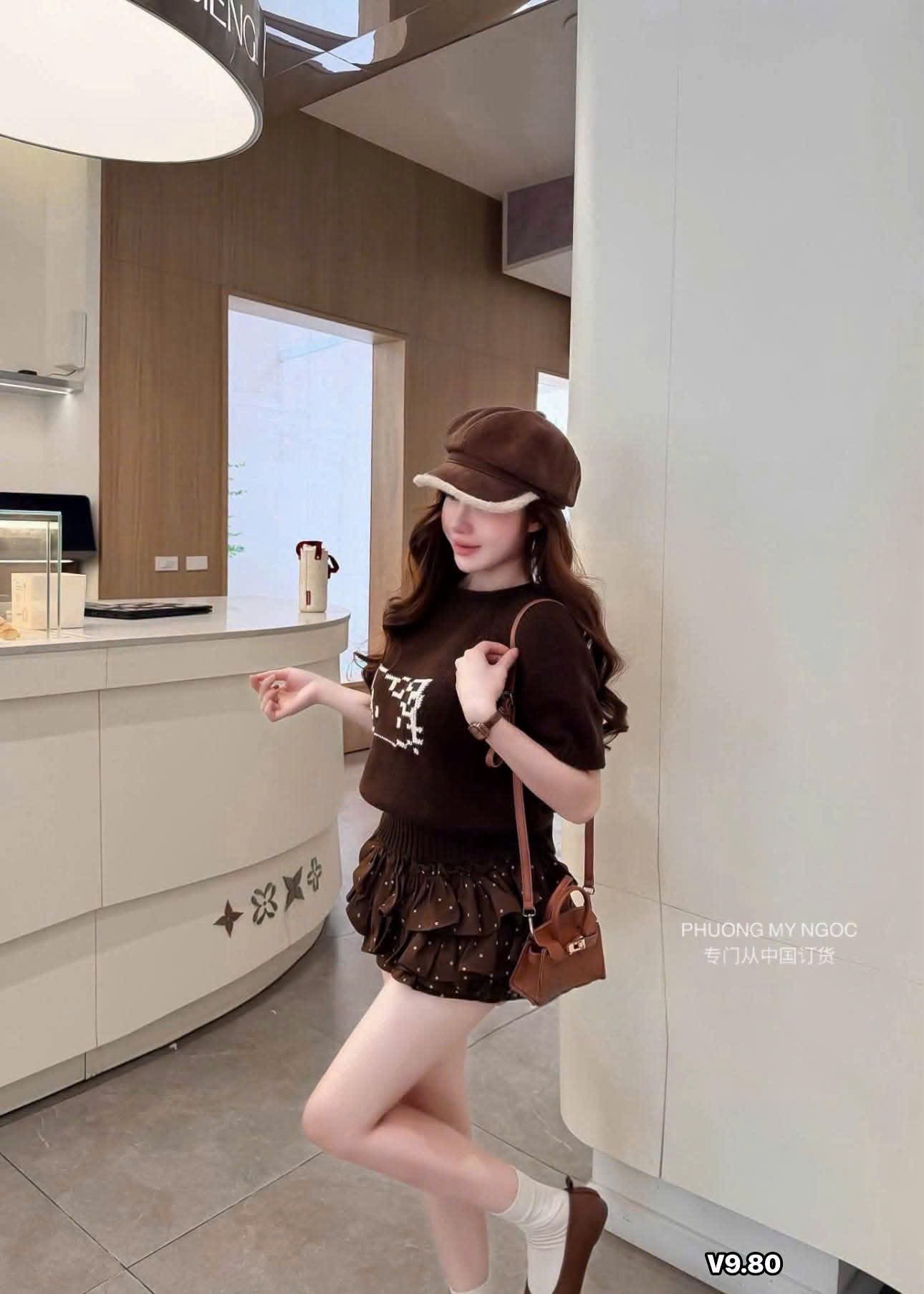 ÁO LEN CỘC TAY HÌNH MÈO HELLO KITTY