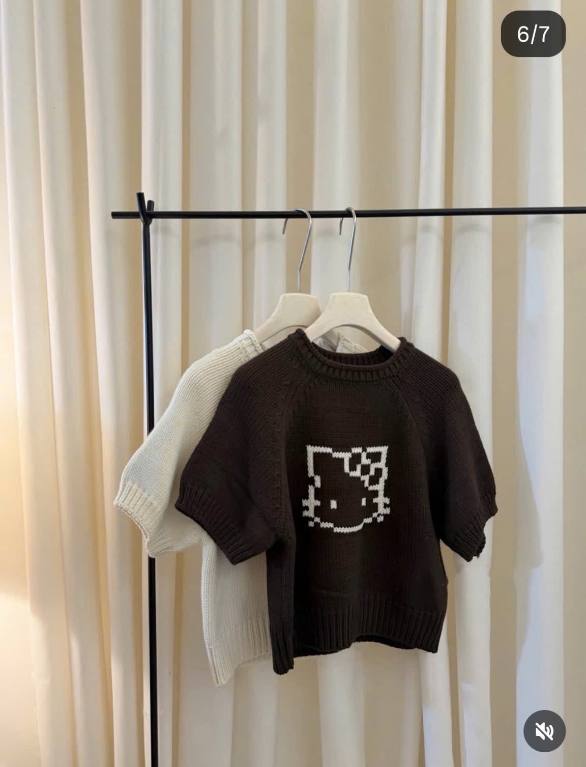 ÁO LEN CỘC TAY HÌNH MÈO HELLO KITTY