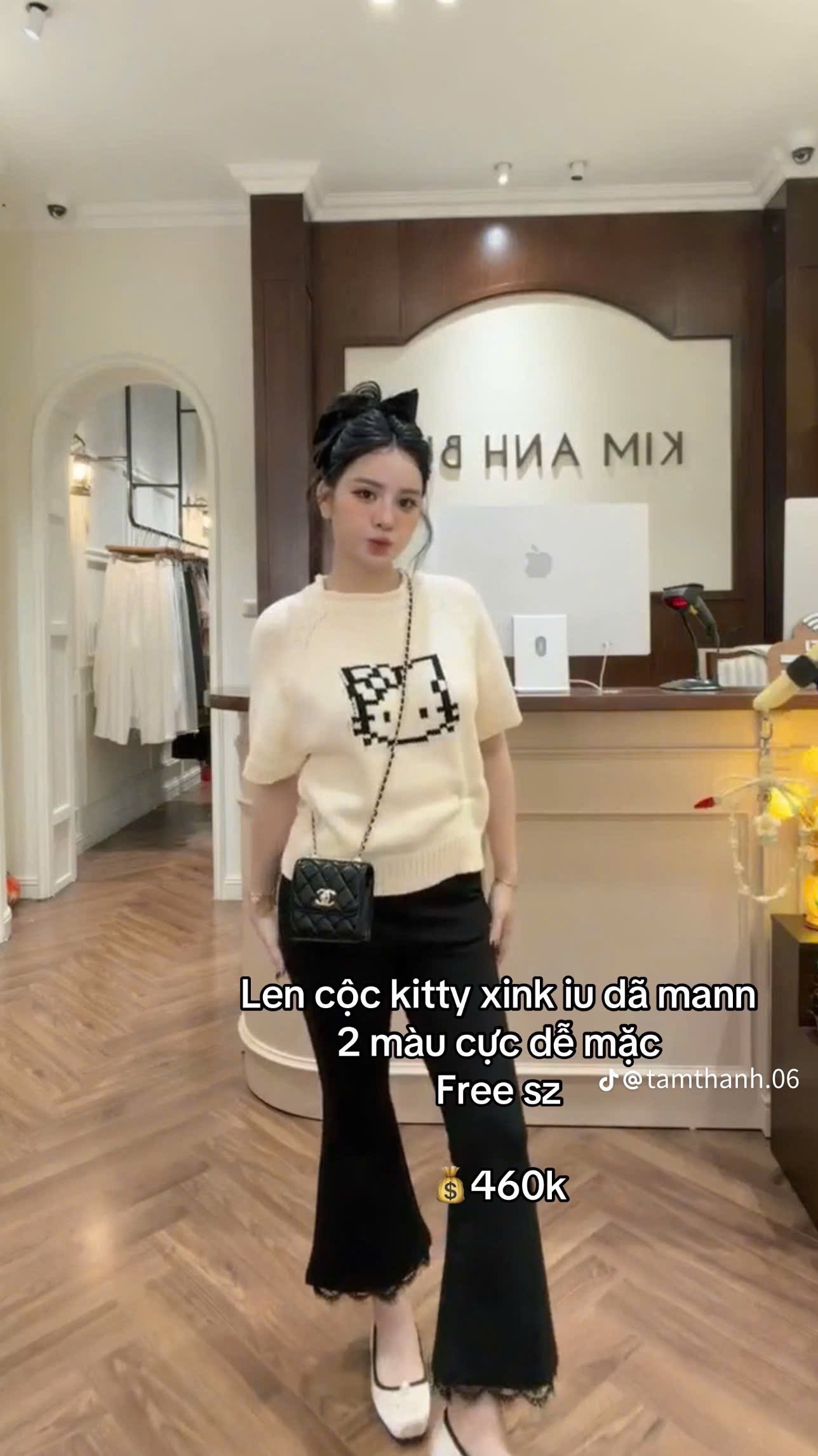 ÁO LEN CỘC TAY HÌNH MÈO HELLO KITTY