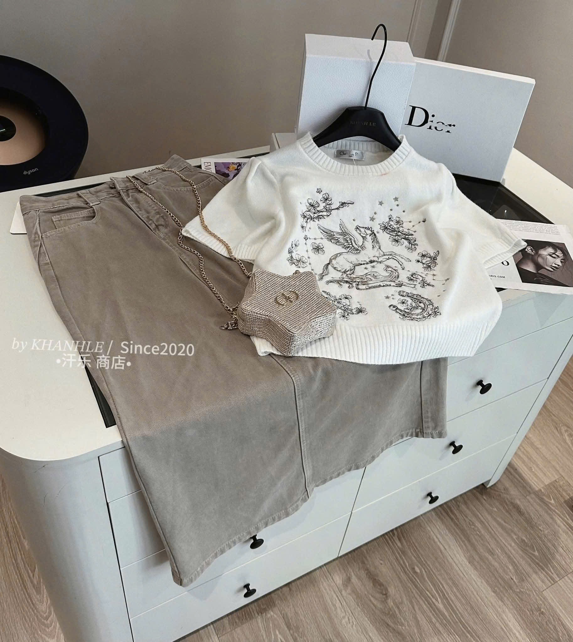 ÁO LEN MTG CỘC TAY HÌNH HOA DIO QC