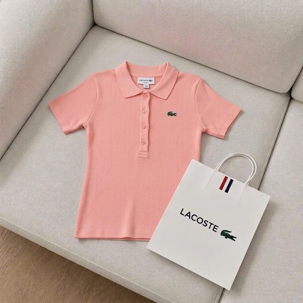ÁO LEN TĂM POLO CAM CỔ BẺ CHO NỮ