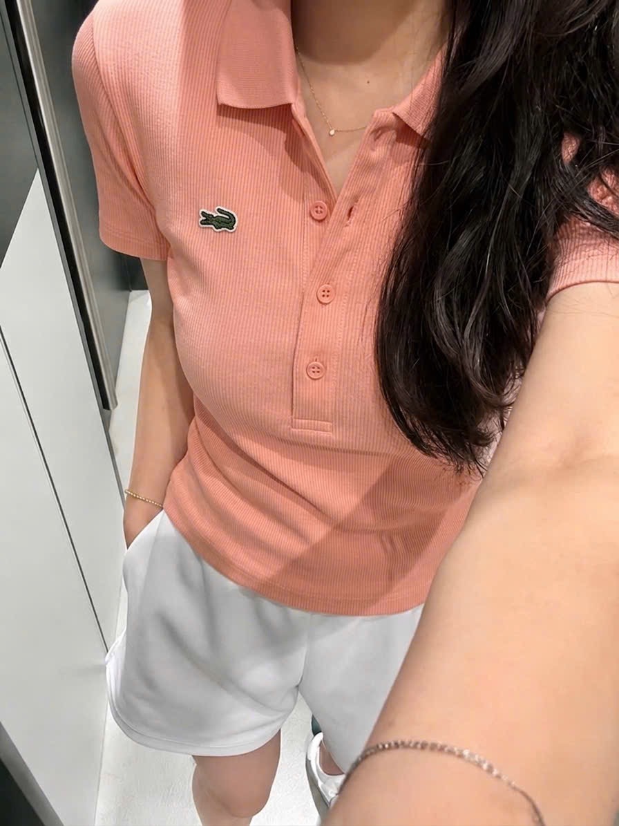 ÁO LEN TĂM POLO CAM CỔ BẺ CHO NỮ