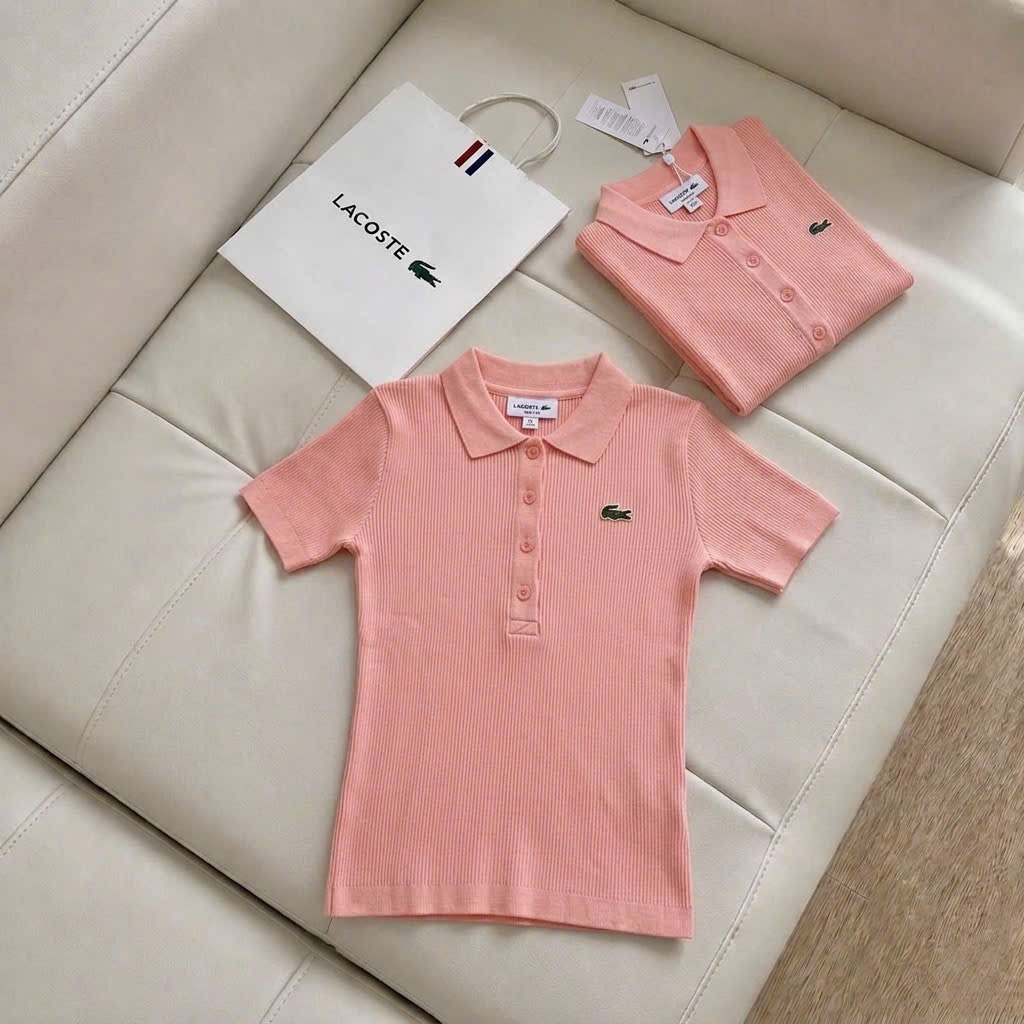 ÁO LEN TĂM POLO CAM CỔ BẺ CHO NỮ