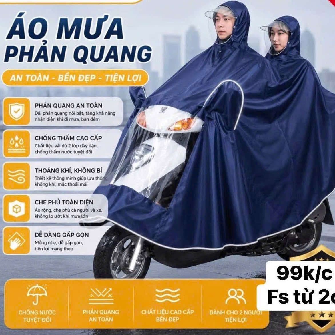 ÁO MƯA 2 ĐẦU