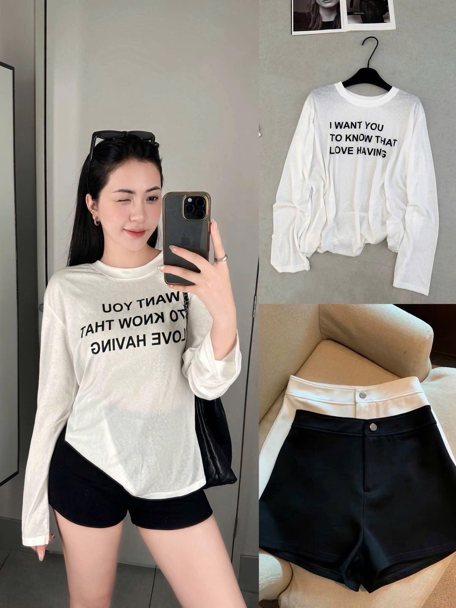 ÁO PHÔNG GIẤY CHỮ I WANT TO DO