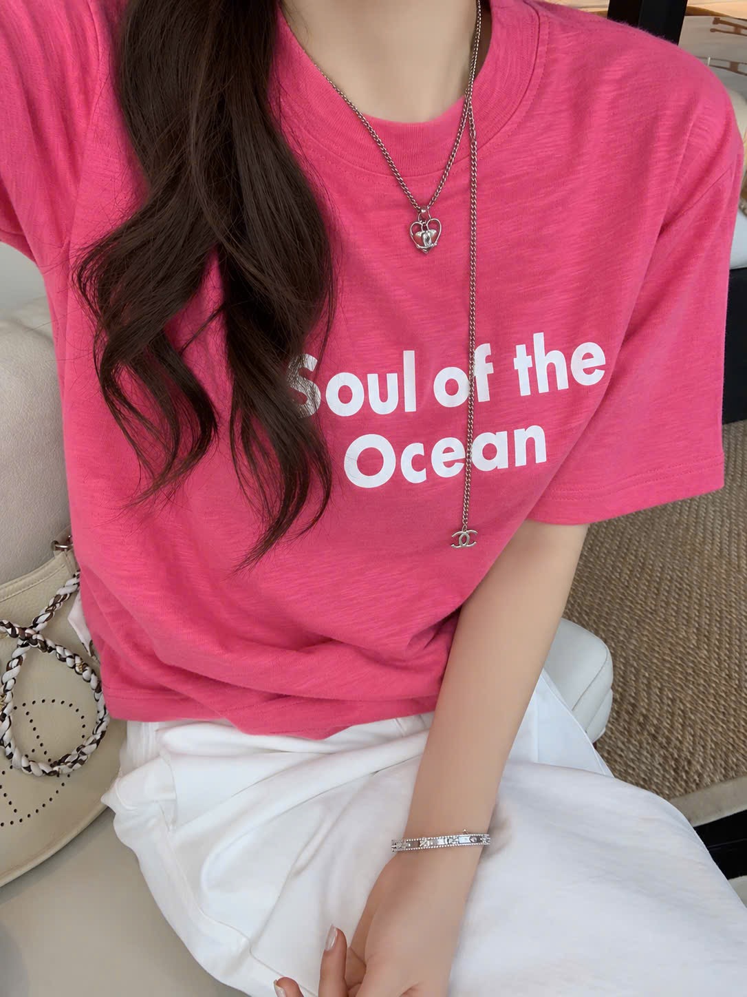 ÁO PULL CỘC HỒNG SEN CHỮ OCEAN BNBB
