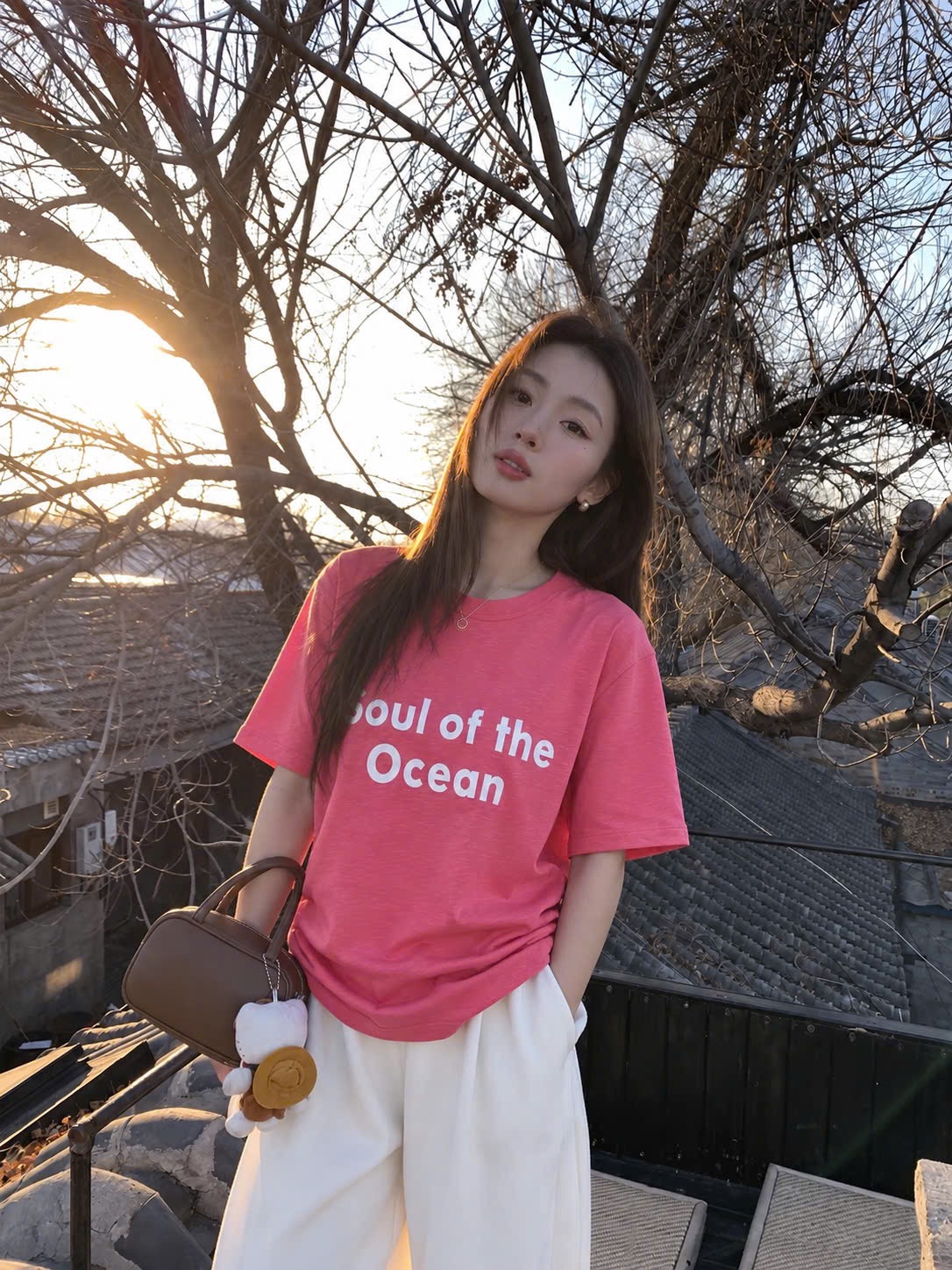 ÁO PULL CỘC HỒNG SEN CHỮ OCEAN BNBB