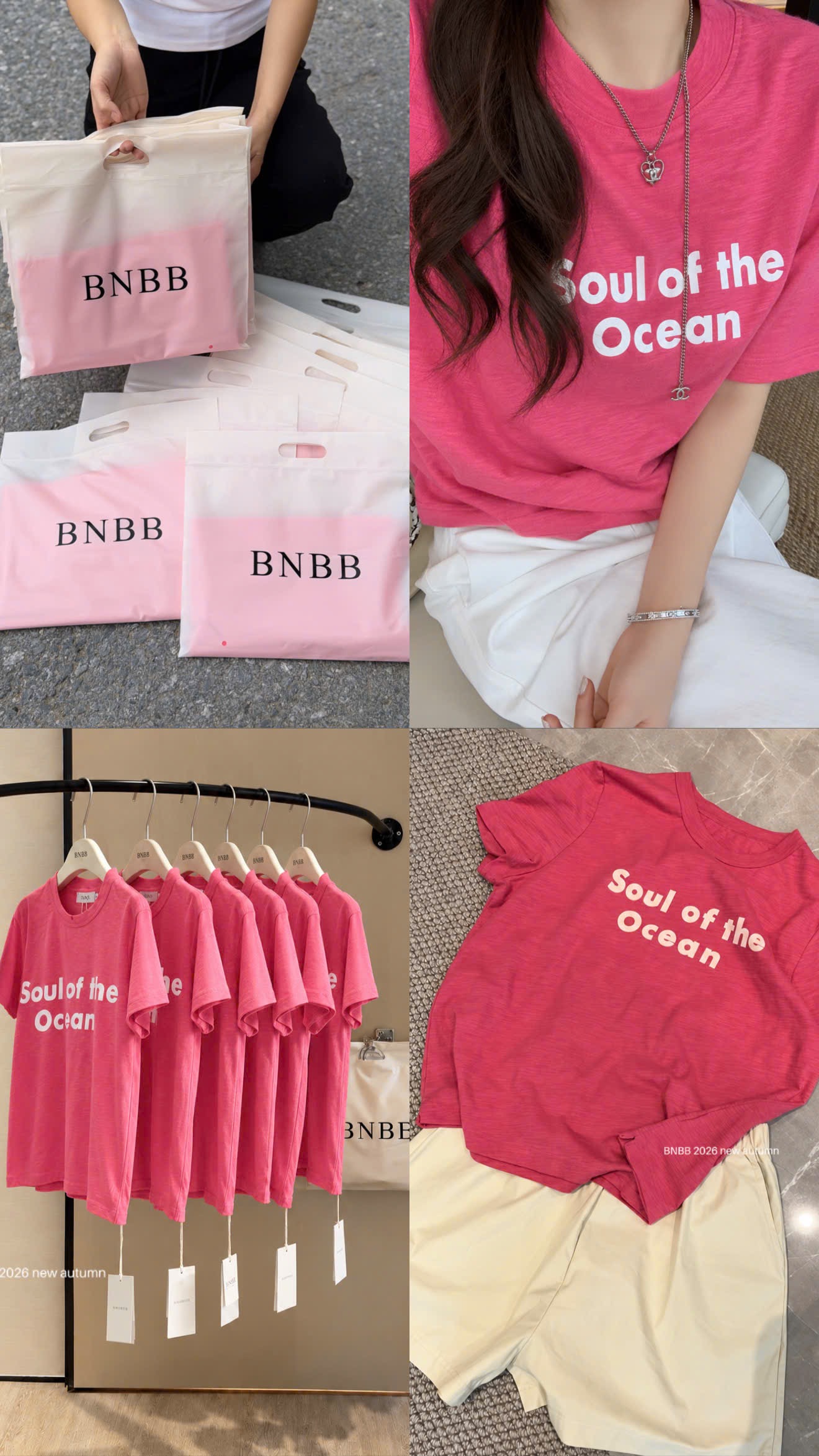 ÁO PULL CỘC HỒNG SEN CHỮ OCEAN BNBB