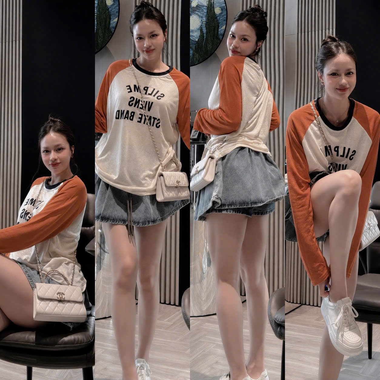 ÁO PULL GIẤY PHỐI CAM SILPME