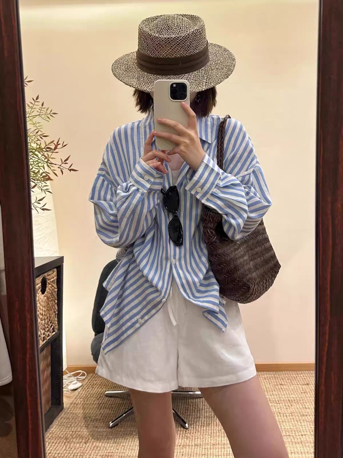 ÁO SƠ MI KẺ XANH PASTER DT NỮ